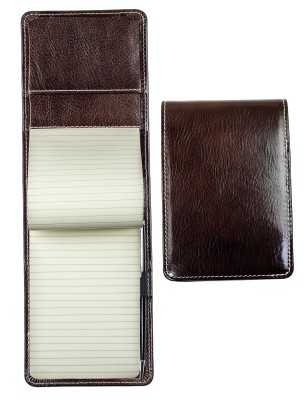 Notizblock Pocket Format vertikal | VINTAGE dunkelbraun